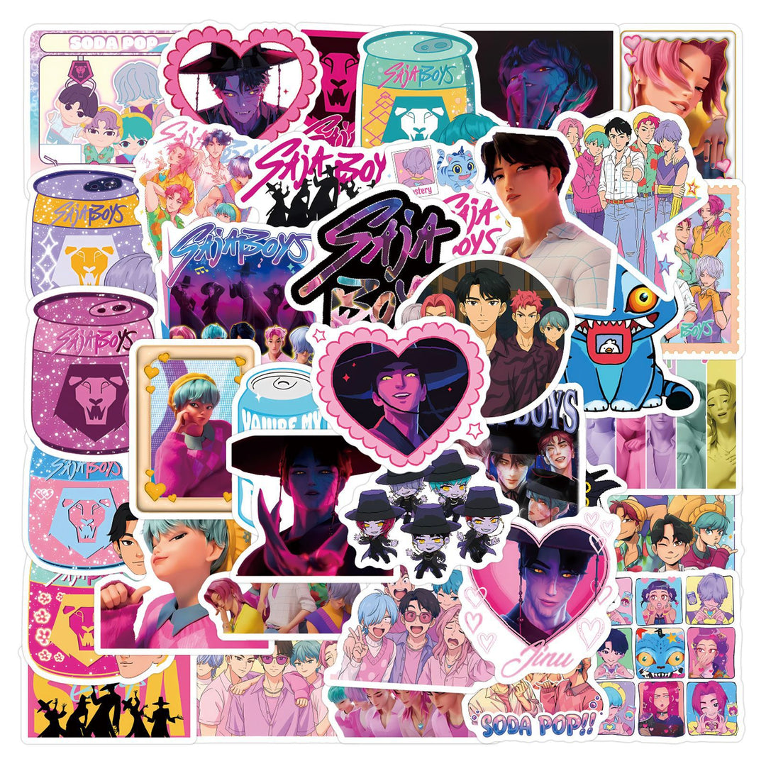 KDH K-pop inspired saja boys Waterproof Stickers Pack of 55
