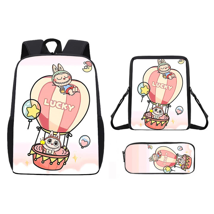 Labubu school bag 3PCS set backpack pencil case
