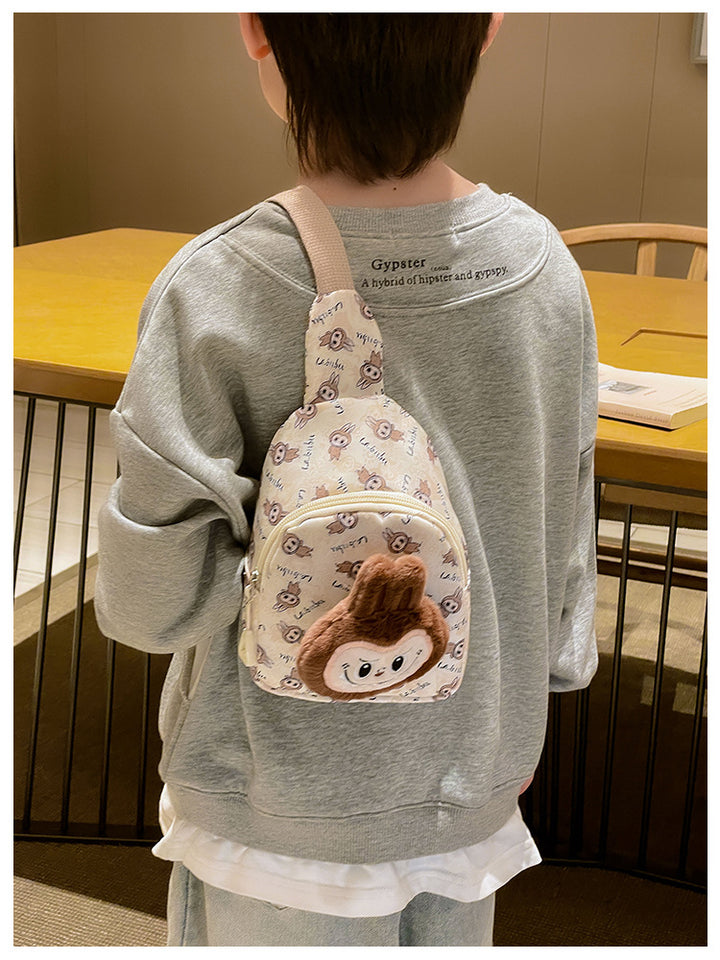 Labubu plush chest bag cartoon labubu crossbody bag