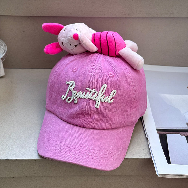 Cartoon doll decorated parent-child baseball cap