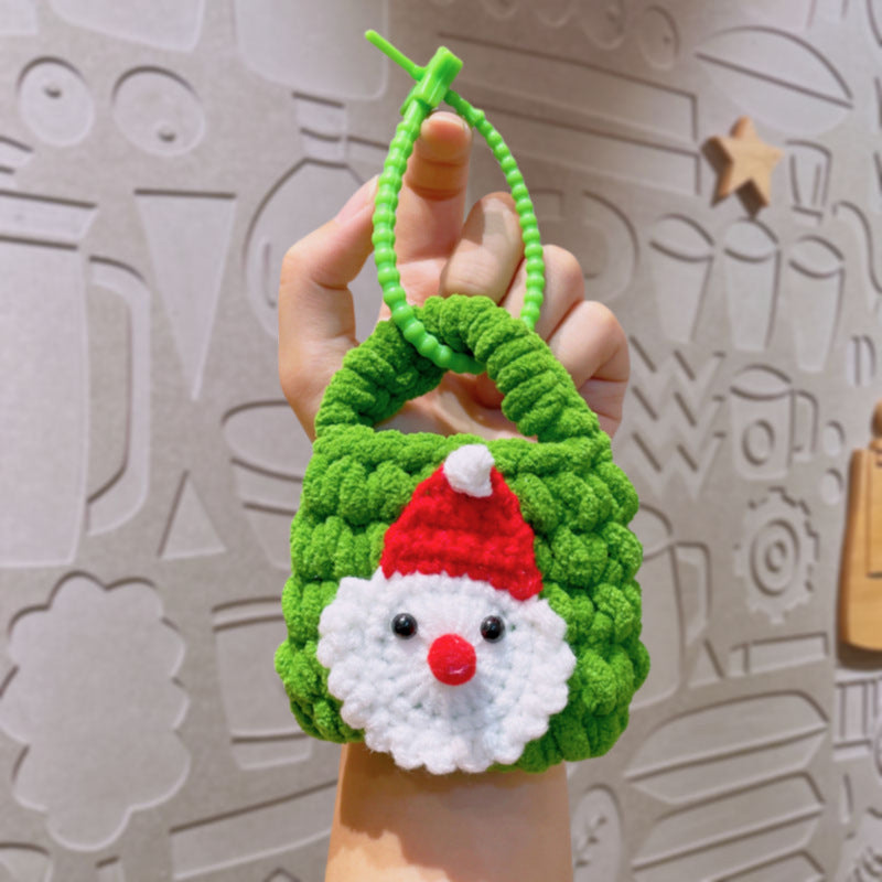 Hand-crochet Christmas mini bags Christmas gifts
