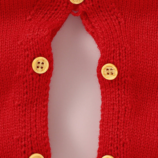 Baby Santa Claus Knit Jumpsuit Christmas Santa Knit Romper
