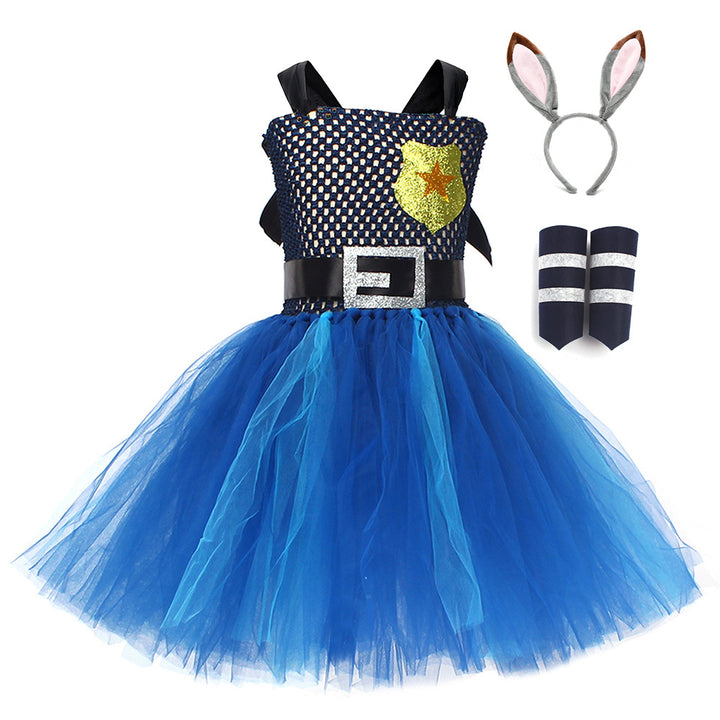 Easter Zootopia bunny Judy Nick cosplay dress Easter performance costume