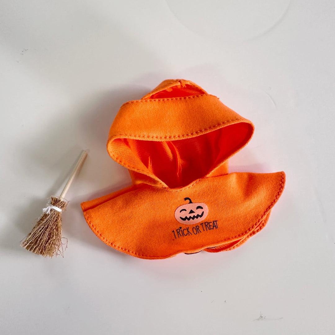 LABUBU Halloween Broom Pumpkin Cape Set doll clothes