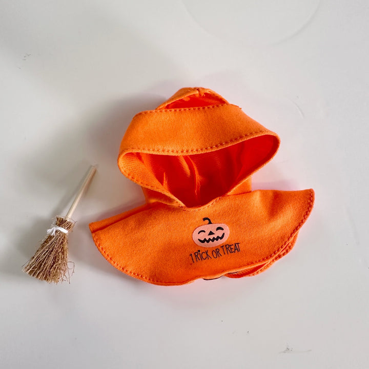 LABUBU Halloween Broom Pumpkin Cape Set doll clothes