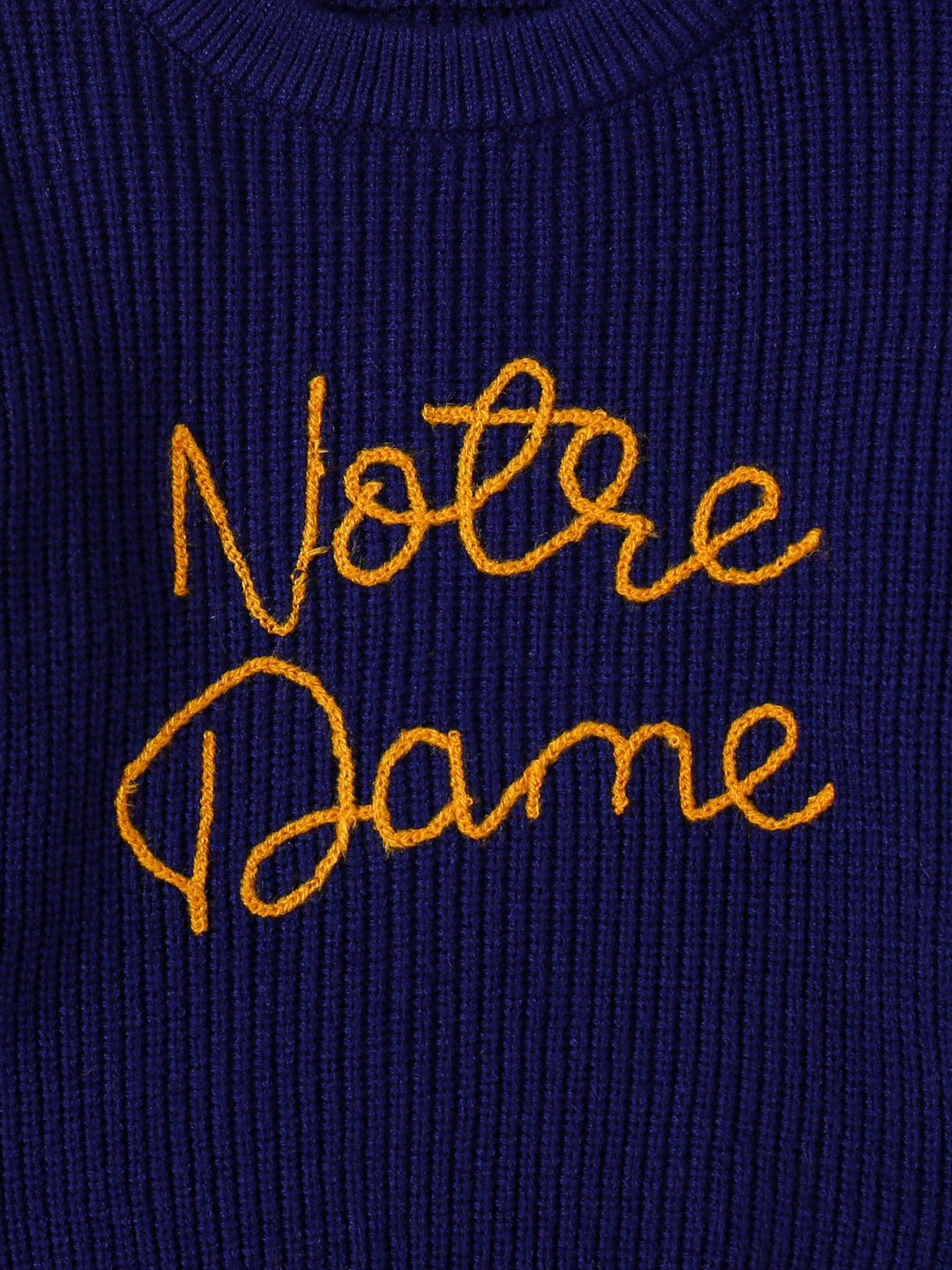 Notre Dame Embroidered Long-Sleeved Sweater for baby