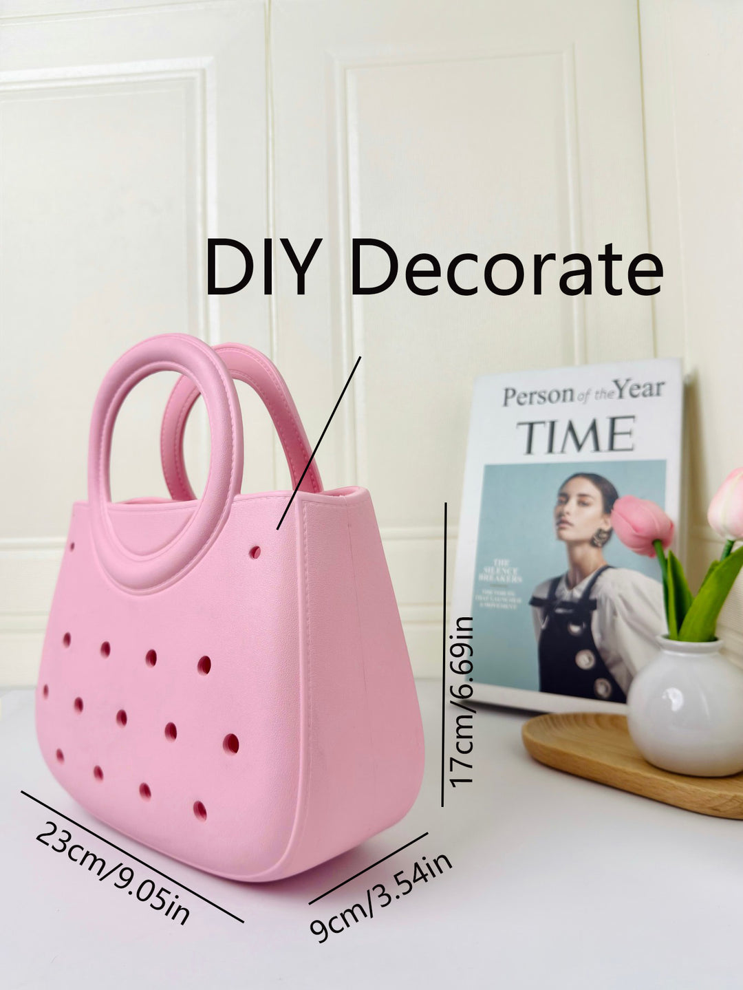 EVA Beach Bogg handbag DIY hole seaside beach bag