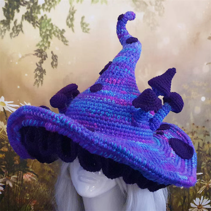 Halloween hand-crocheted personality party witch hat