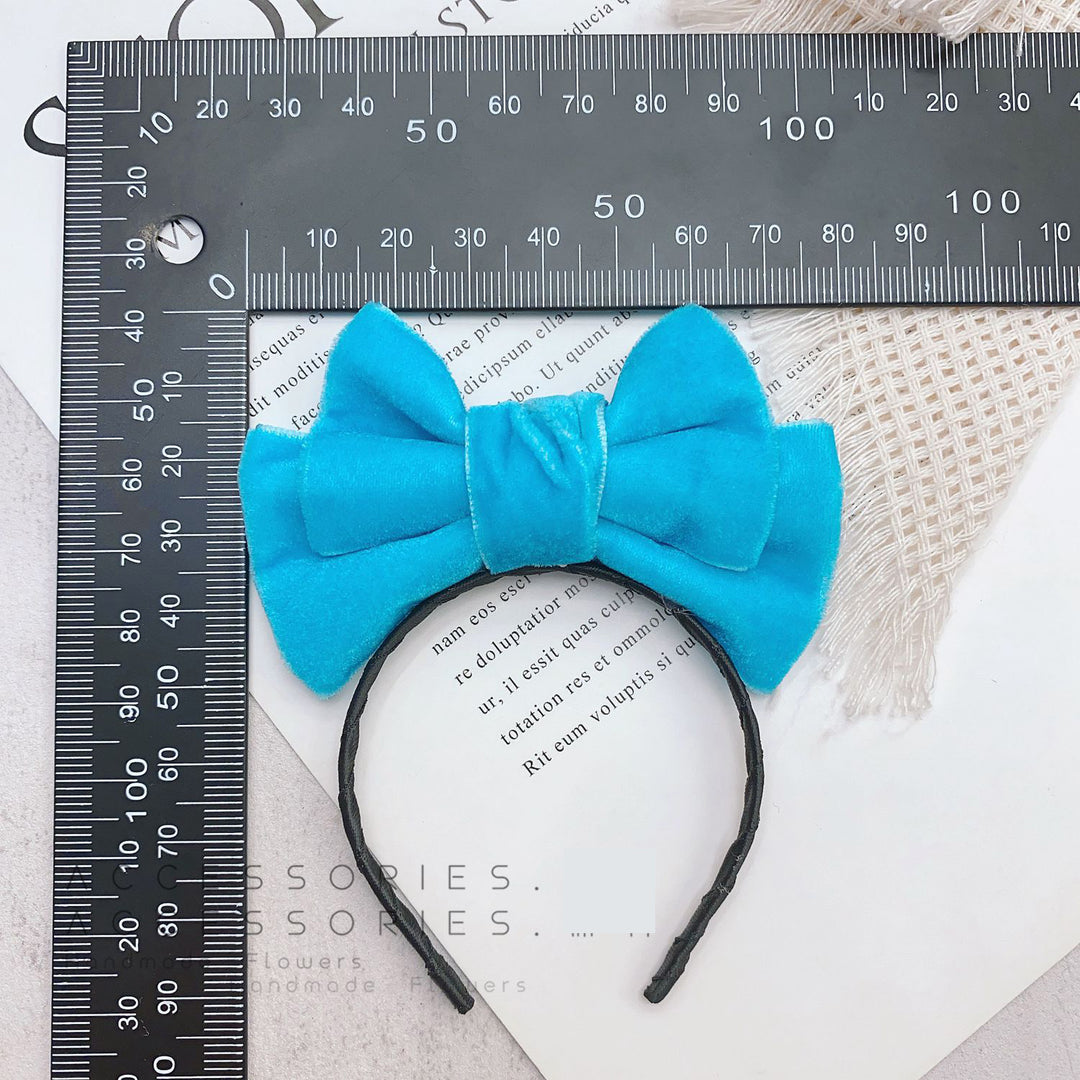 Handmade Velvet Bow Headband for dolls labubu headband