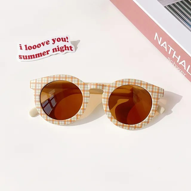 Stripe Retro Groovy Toddler Kids Sunglasses
