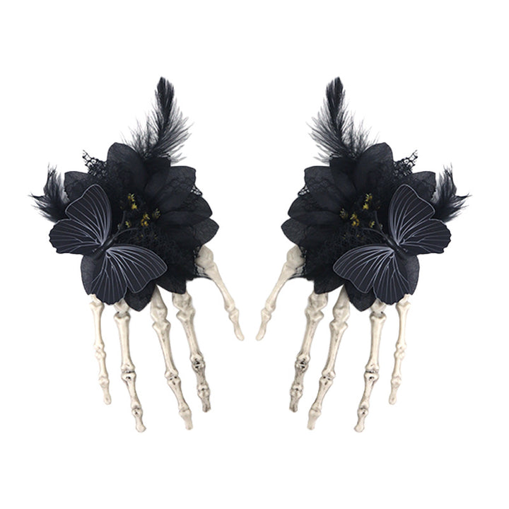 Halloween Skeleton Hand Hair Clip Halloween Party hair accessories
