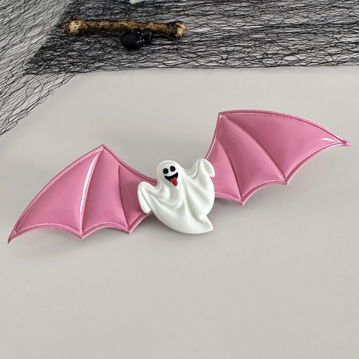 Halloween dark magic devil bat wings hair clip