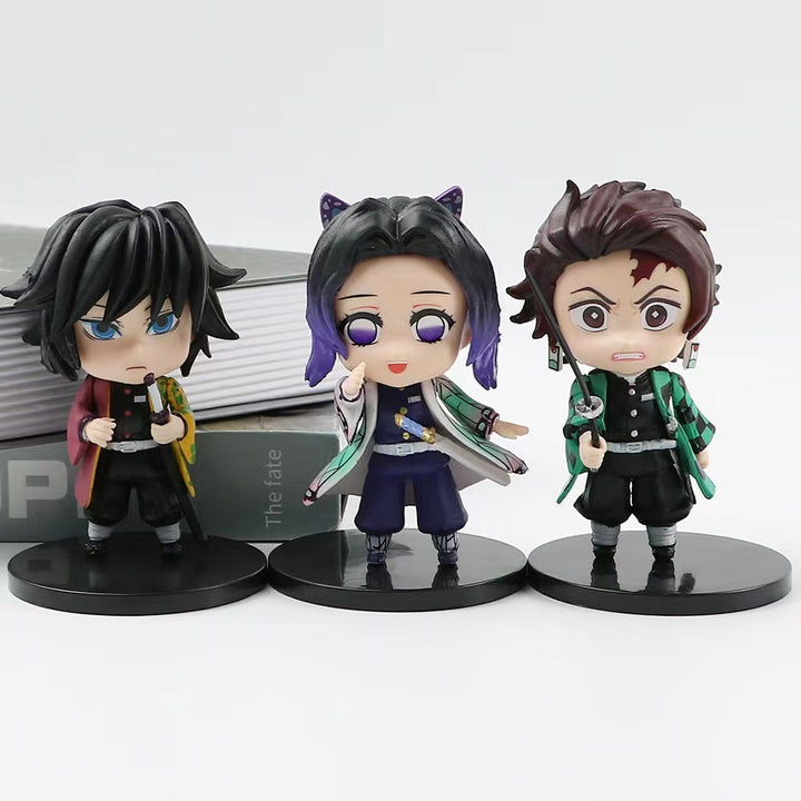 Demon Slayer: Kimetsu no Yaiba characters dolls ornament-6pcs set