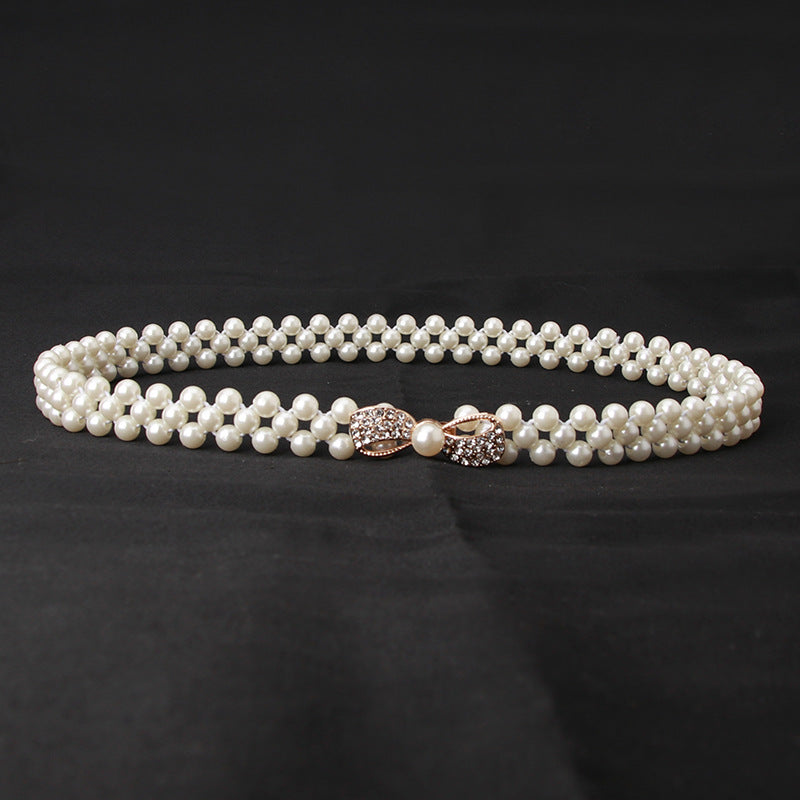 Women's Pearl Elastic Belt