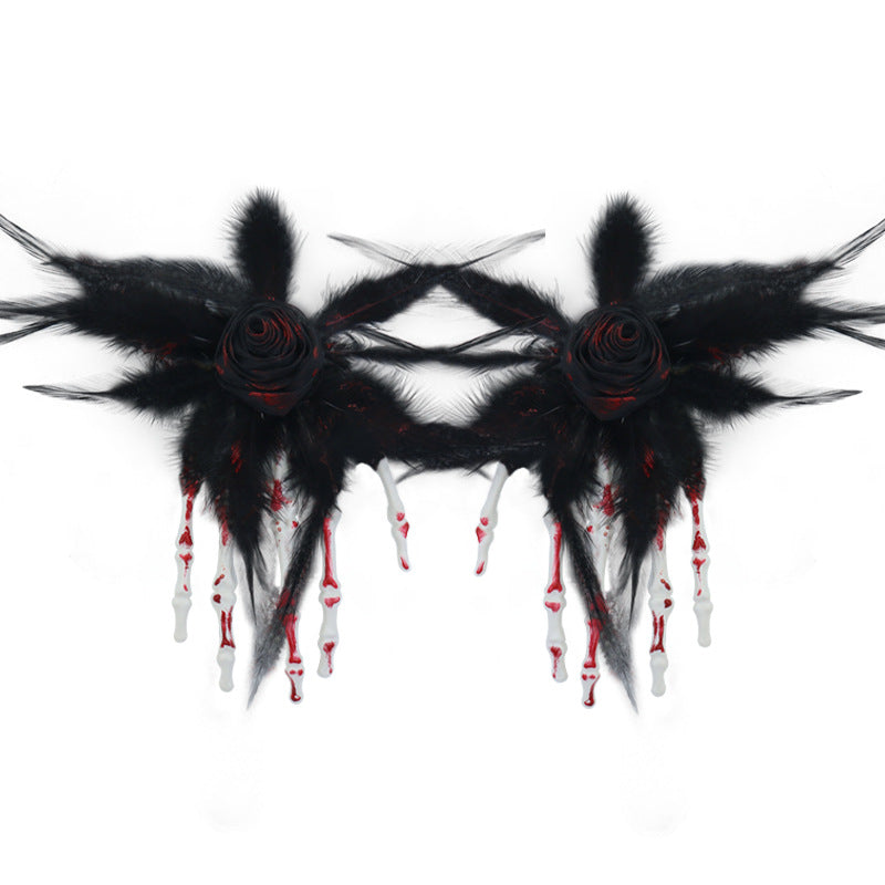 Halloween Skeleton Hand Hair Clip Halloween Party hair accessories