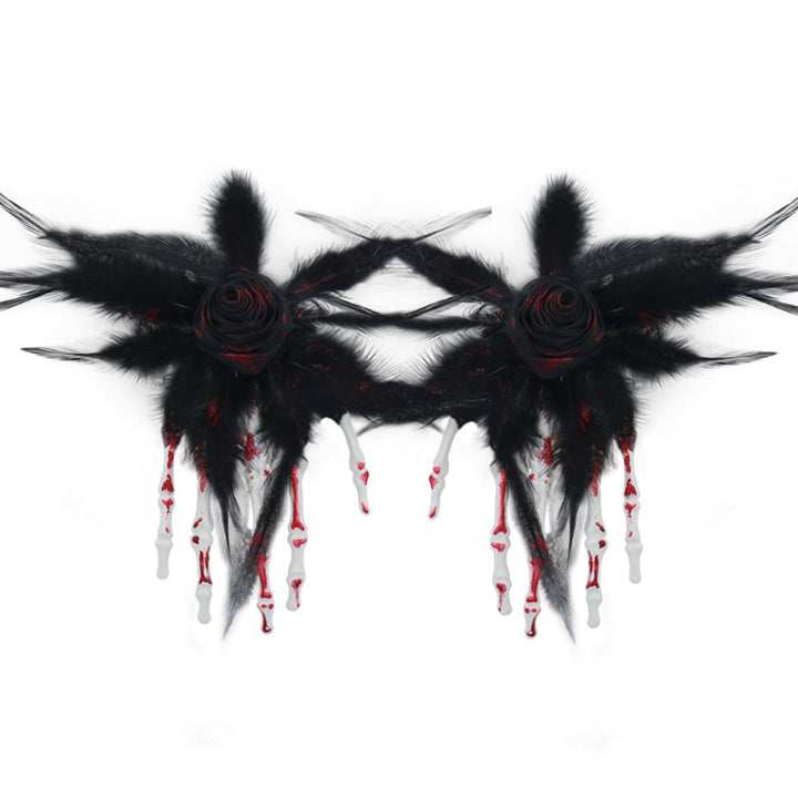 Halloween Skeleton Hand Hair Clip Halloween Party hair accessories