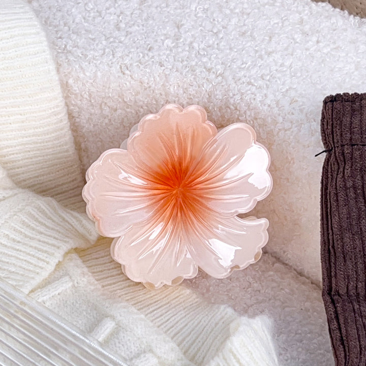 Flower-Shaped Hair Clip Gradient Color Hair clip for Vacation