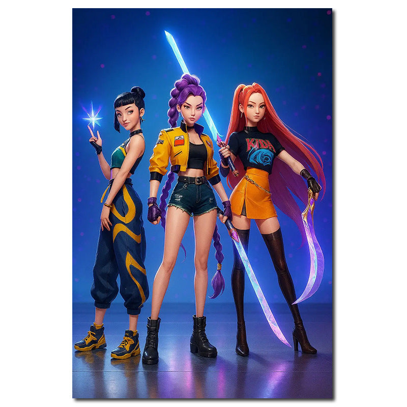 K-pop Demon Hunters Printed posters