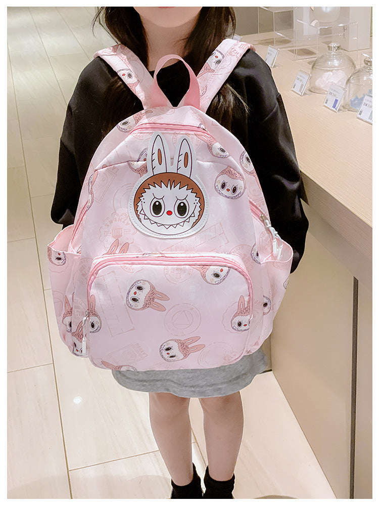 Labubu printed children's schoolbags large capacity backpack