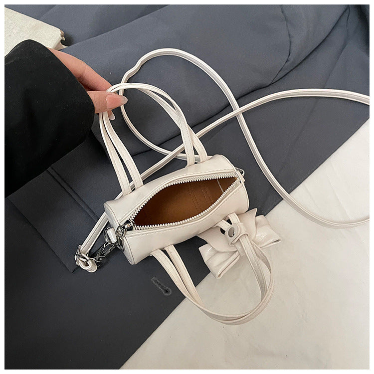 Solid Color Glossy mini Handbag Crossbody Bag