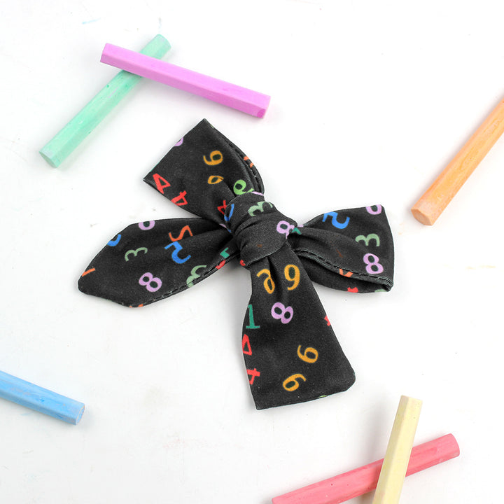 Back to school pencil bow hair clips students hair accessories