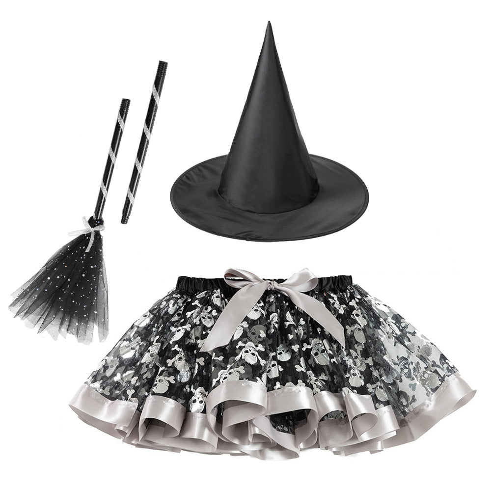 Halloween little devil mesh tutu skirt Halloween costumes