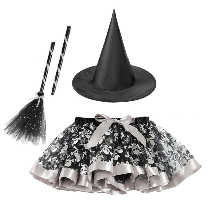 Halloween little devil mesh tutu skirt Halloween costumes