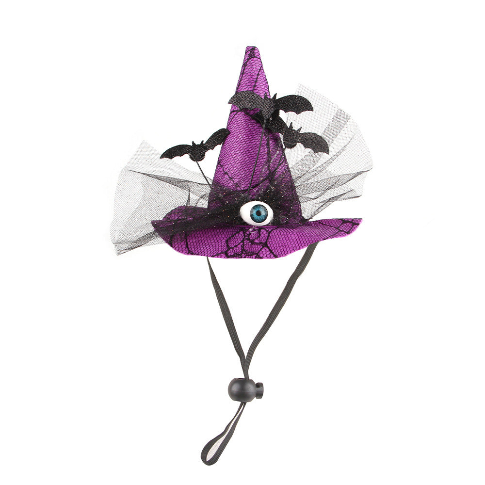 Halloween pet witch hat Puppy Kitten Halloween party dress up