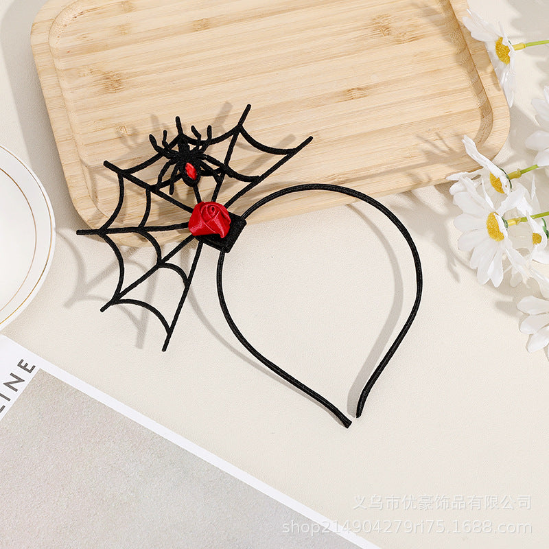 Halloween lace spider web headband creative Halloween headband