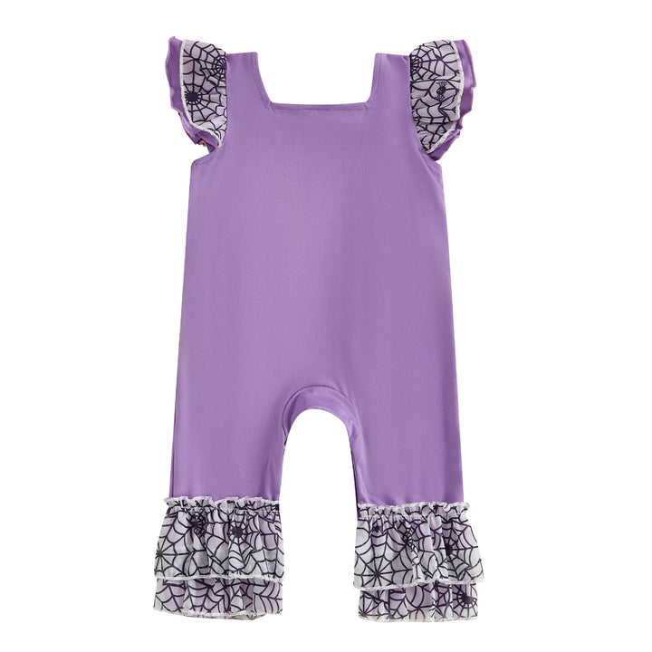 Cute Halloween Ghost Applique Bodysuit romper
