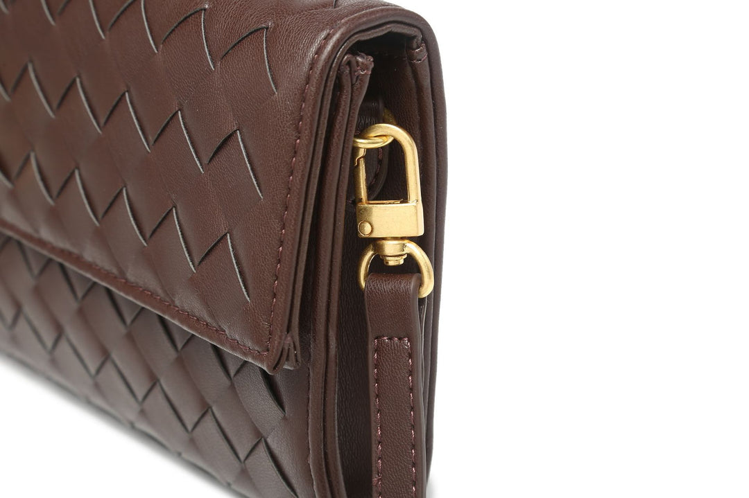 Weave leather clutch Women's Designer Clutch Bags