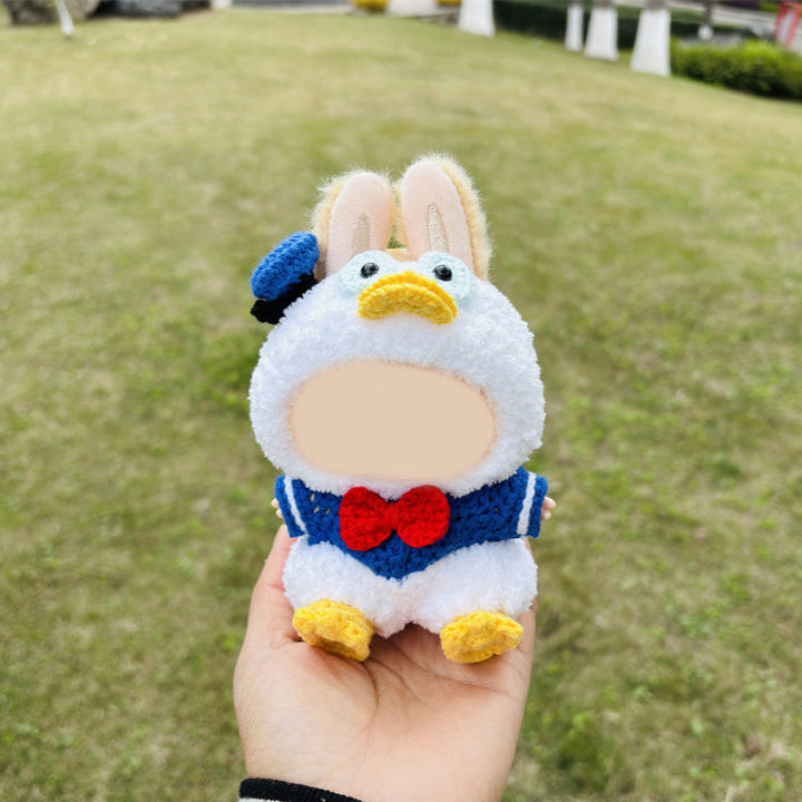 Handmade Crochet Cartoon characters Labubu outfit