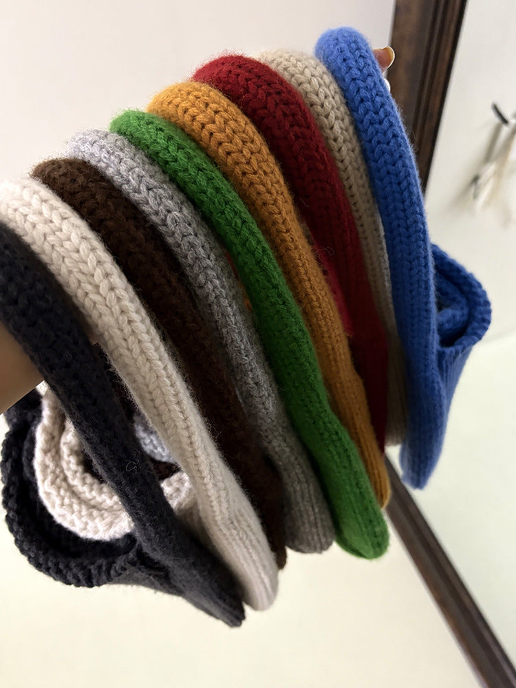 Wool knitted small handbags crocheted thick needle handbags