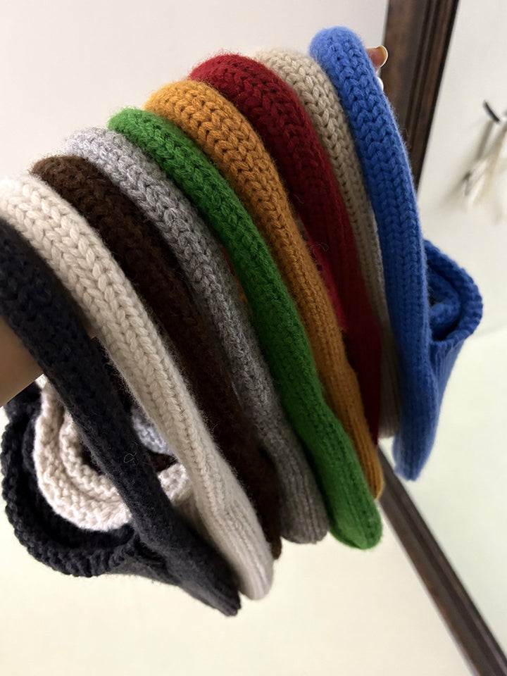 Wool knitted small handbags crocheted thick needle handbags