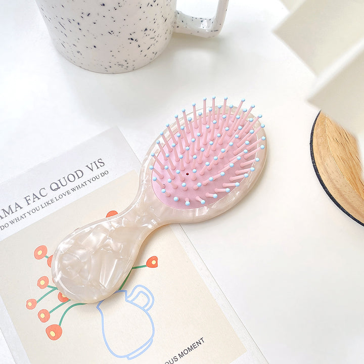 Acetate colorful air bag comb small portable massage comb