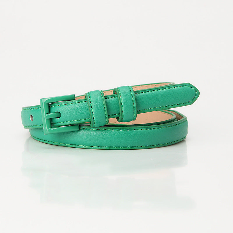 Summer fashion dopamine color women's thin belt