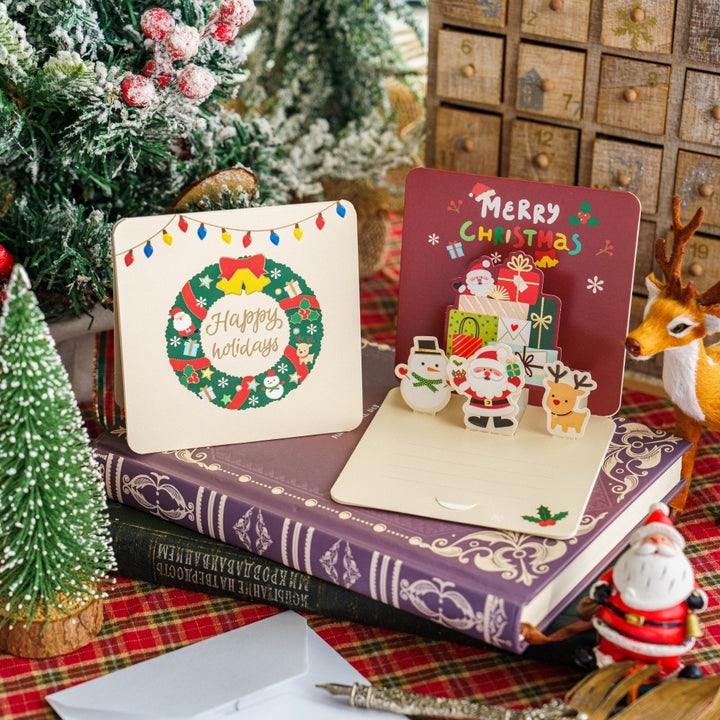 3D Christmas Holiday Greeting Cards Christmas Gift Card