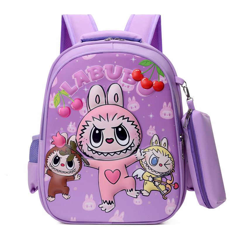 Labubu backpack students schoolbag