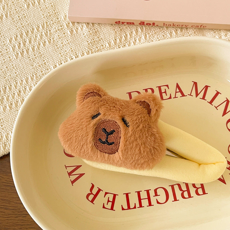 Labubu plush duckbill hair clip