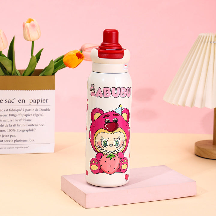 Labubu cartoon printed Stainless steel insulated cup
