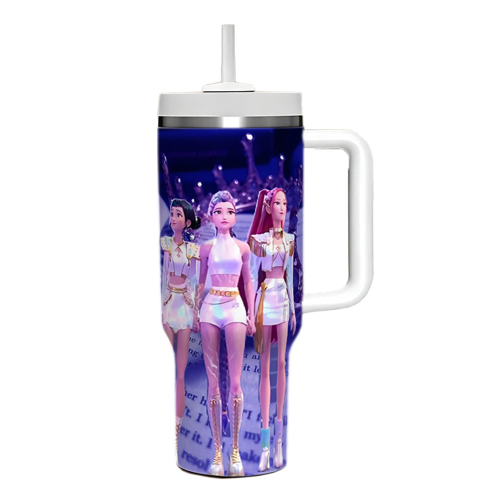 KDH K-pop inspired Stainless steel thermos Cups travel Tumblers-40oz