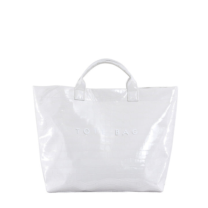Large capacity simple trendy tote bag for women