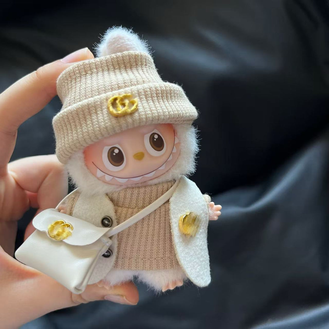 Handmade 10cm dolls designer clothing mini doll clothes