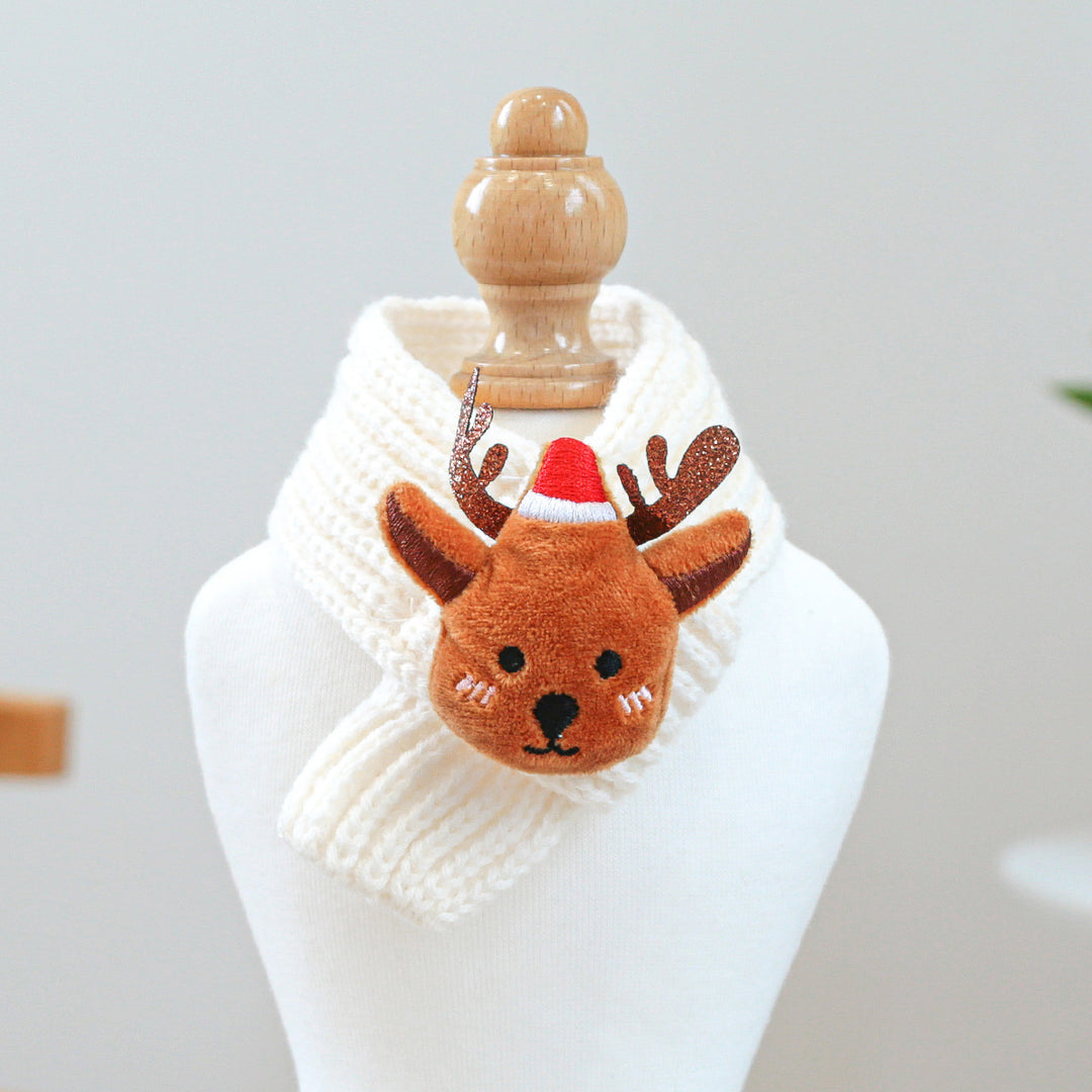 Pet soft warm Christmas scarf Puppy&cat scarf