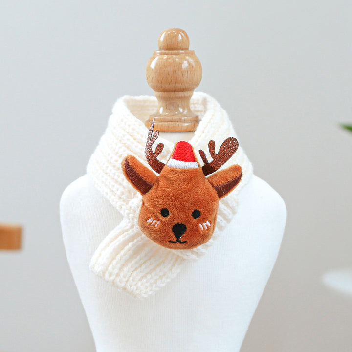 Pet soft warm Christmas scarf Puppy&cat scarf