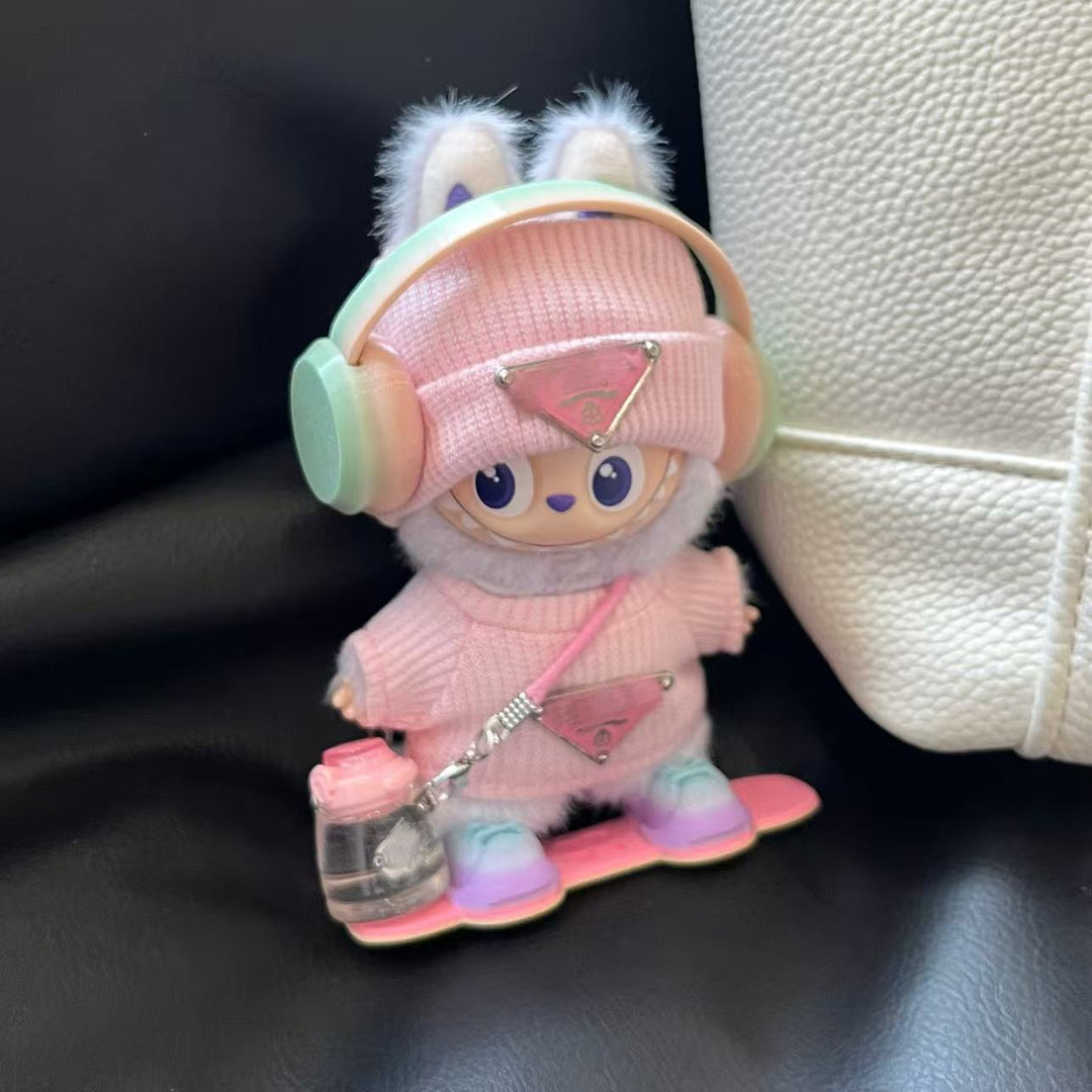 Handmade 10cm dolls designer clothing mini doll clothes