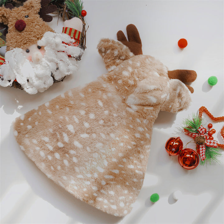 Christmas pet dog elk capes costumes Christmas Dress-up