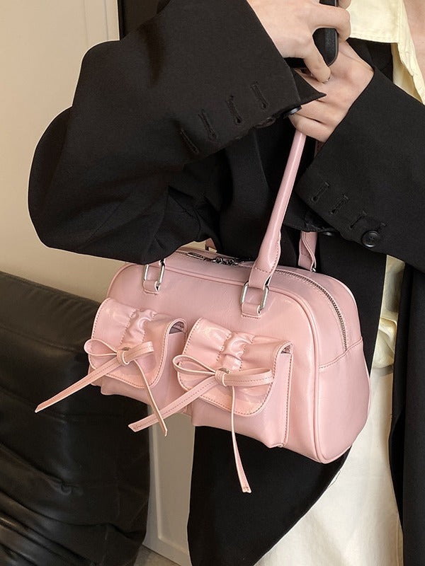 One-shoulder underarm bow bag for women
