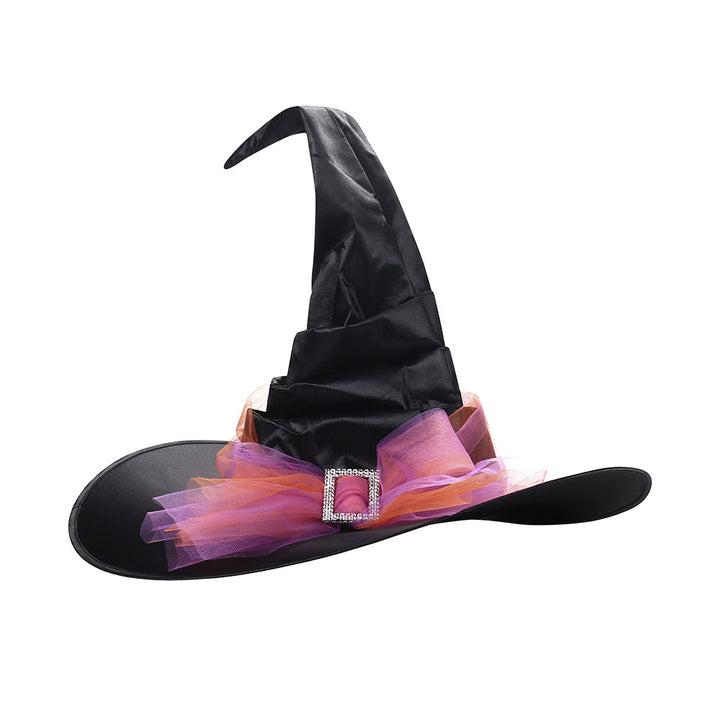 Halloween Mesh sequin Witch Hat Halloween Party Witch Hat