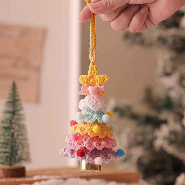 Hand-crocheted Christmas tree pendant Christmas creative gift